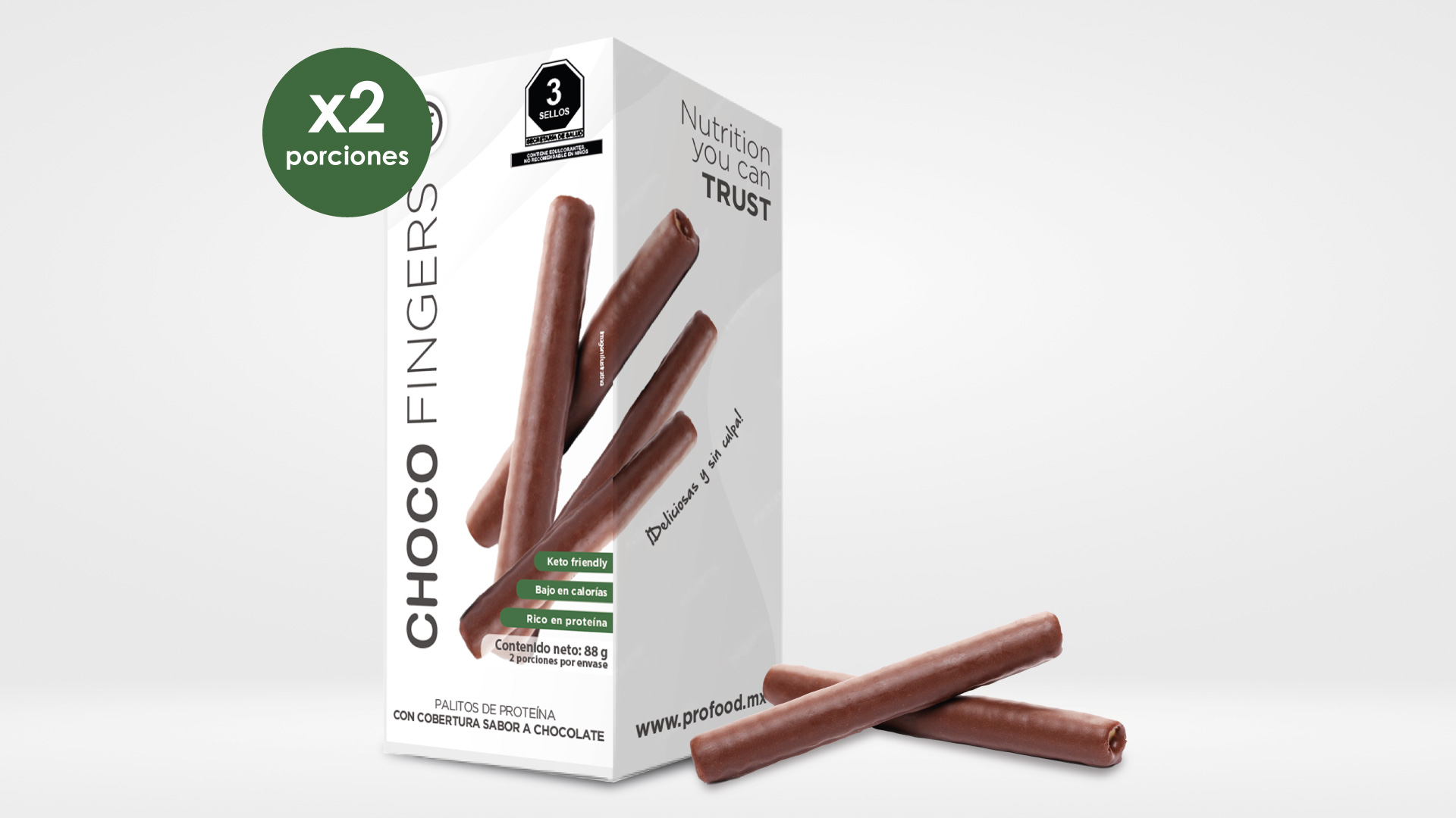 ChocoFingers / Caja con 2 Piezas