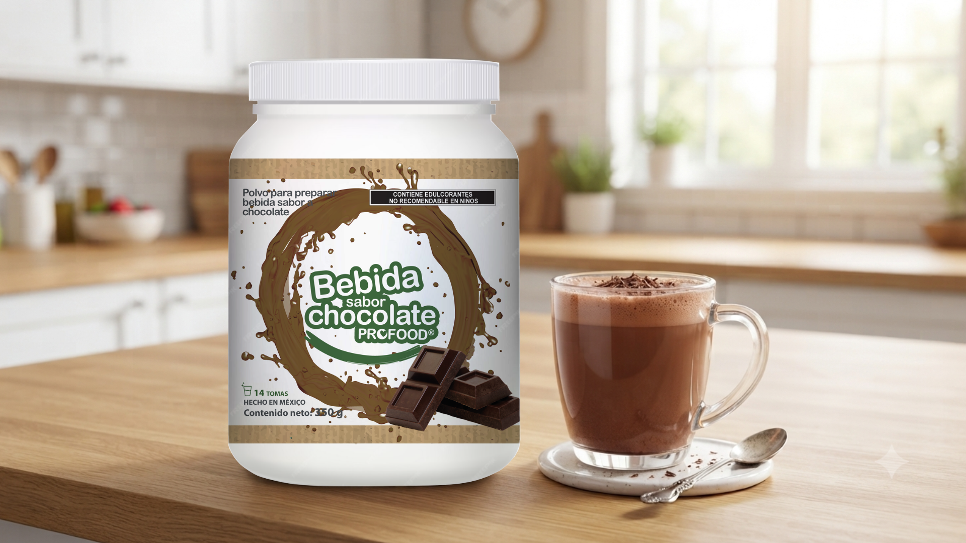 ecopack bebida sabor chocolate 350g