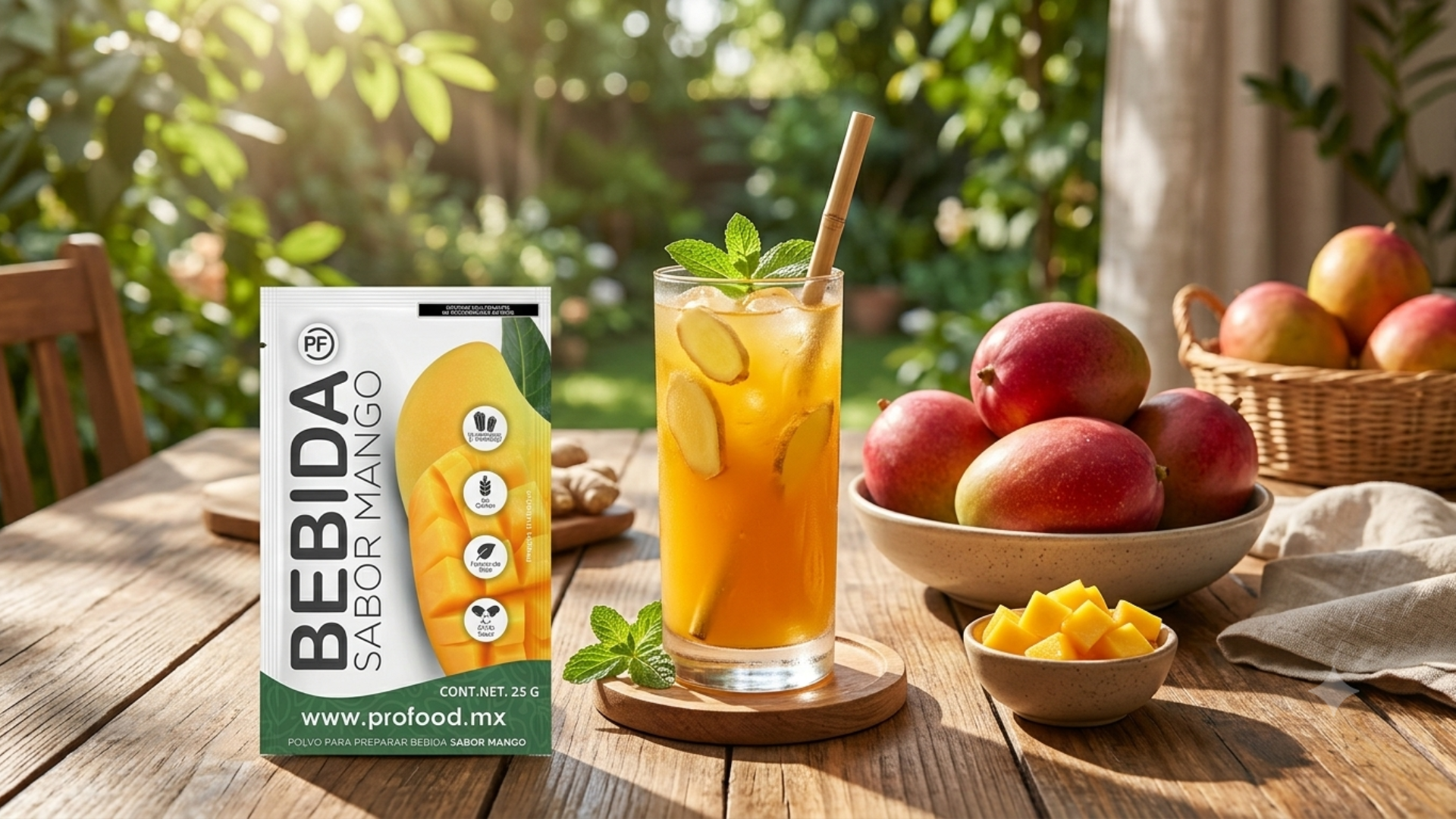 bebida sabor mango