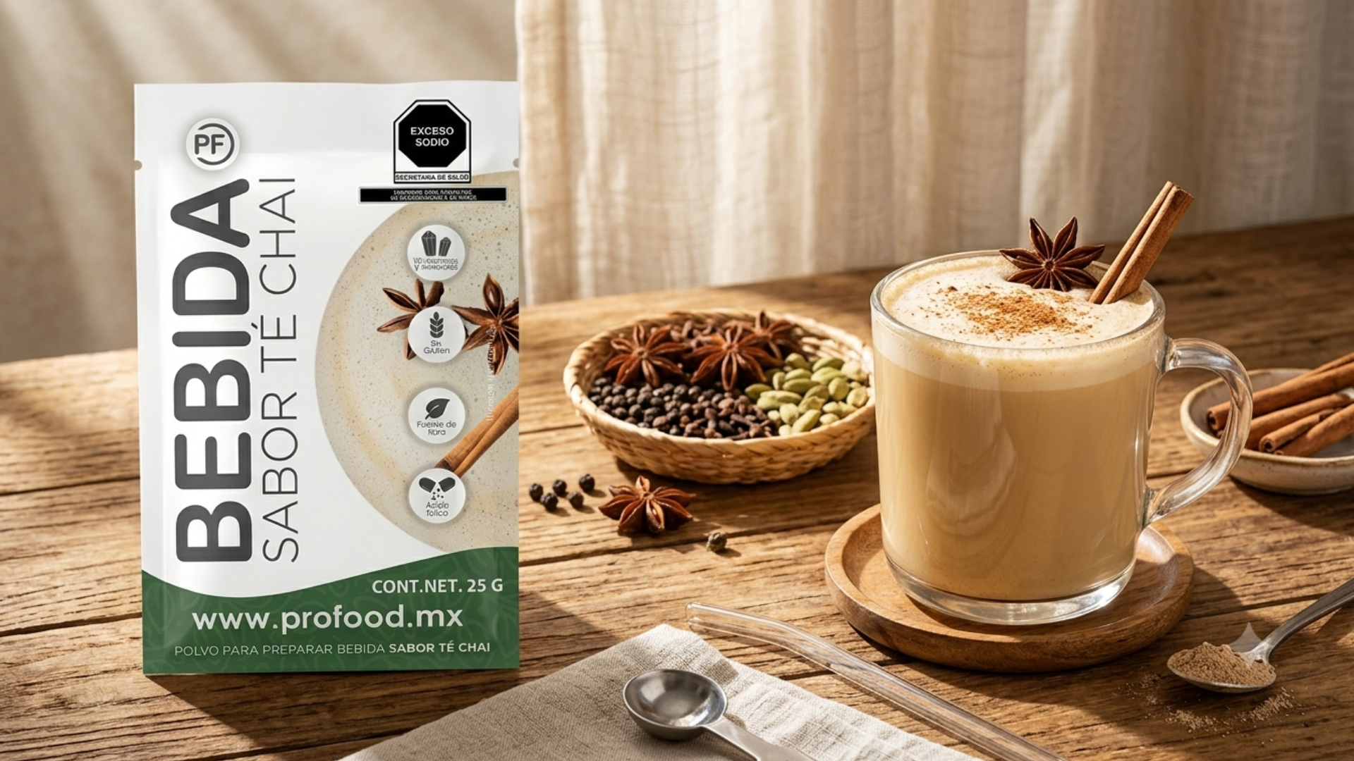 bebida sabor té chai