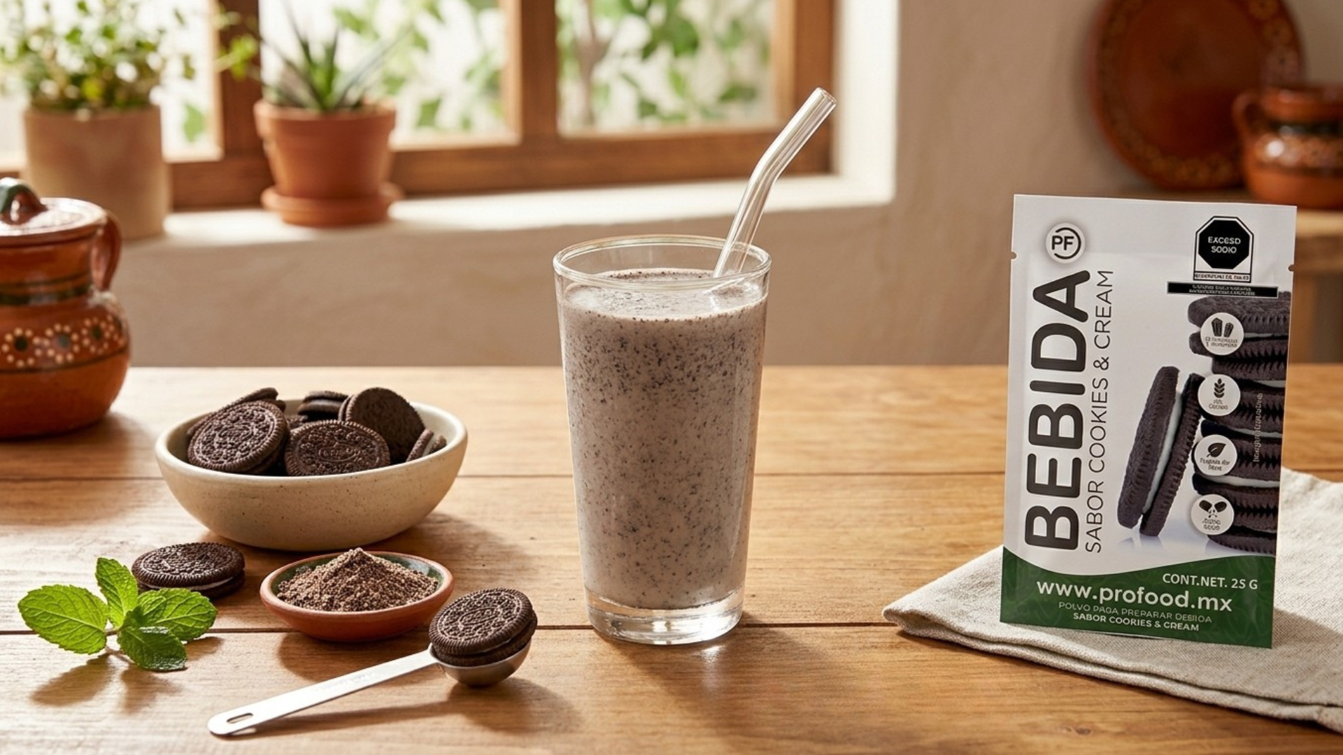 bebida sabor cookies and cream