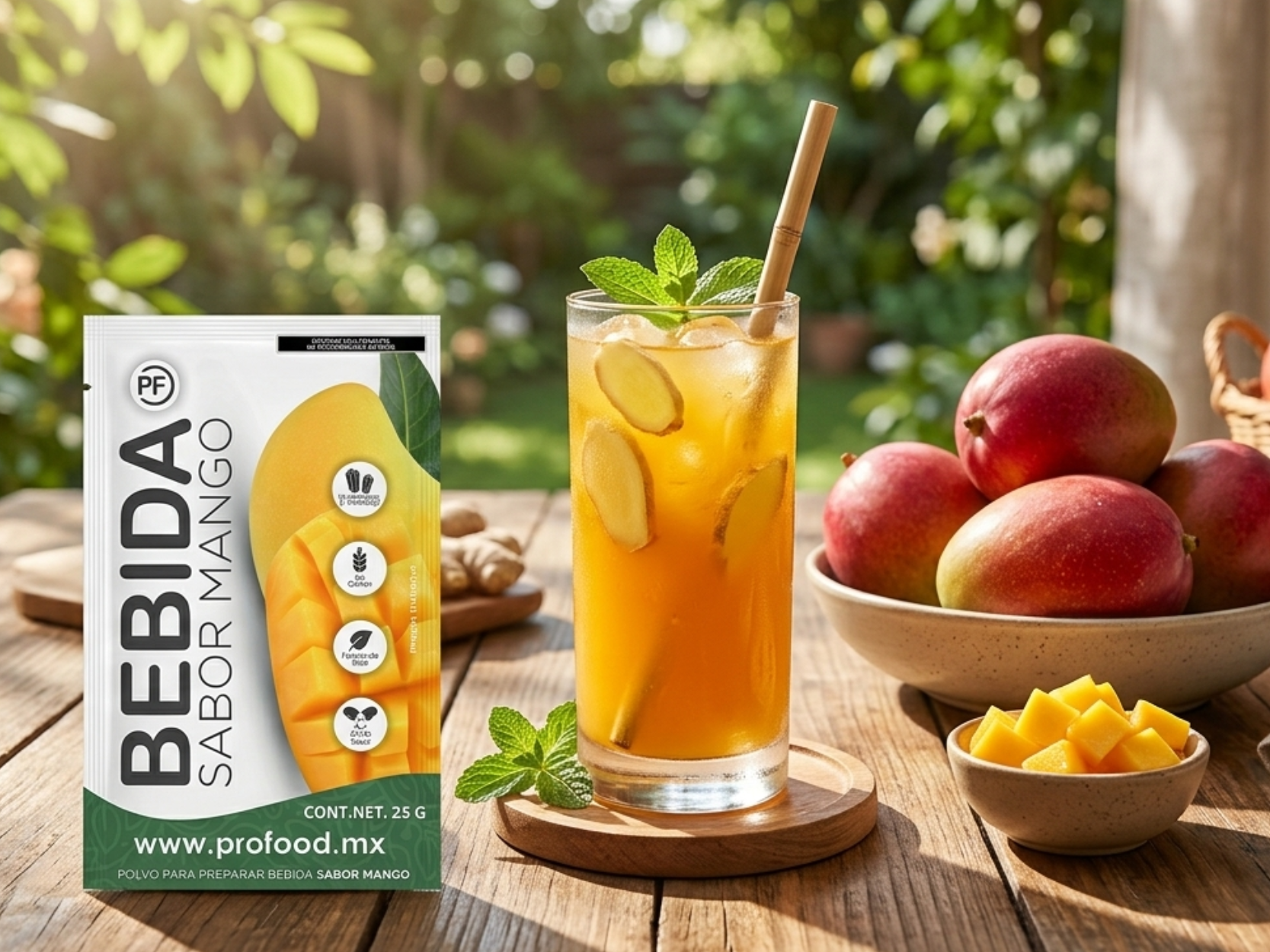 bebida sabor mango