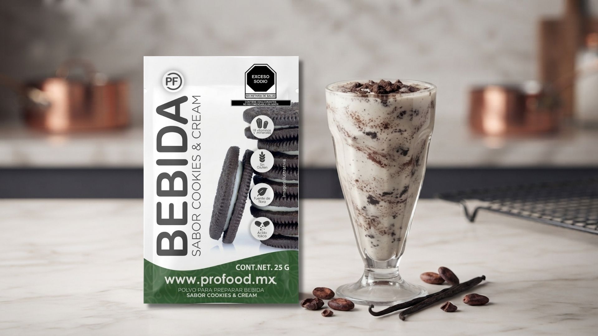 bebida sabor cookies and cream