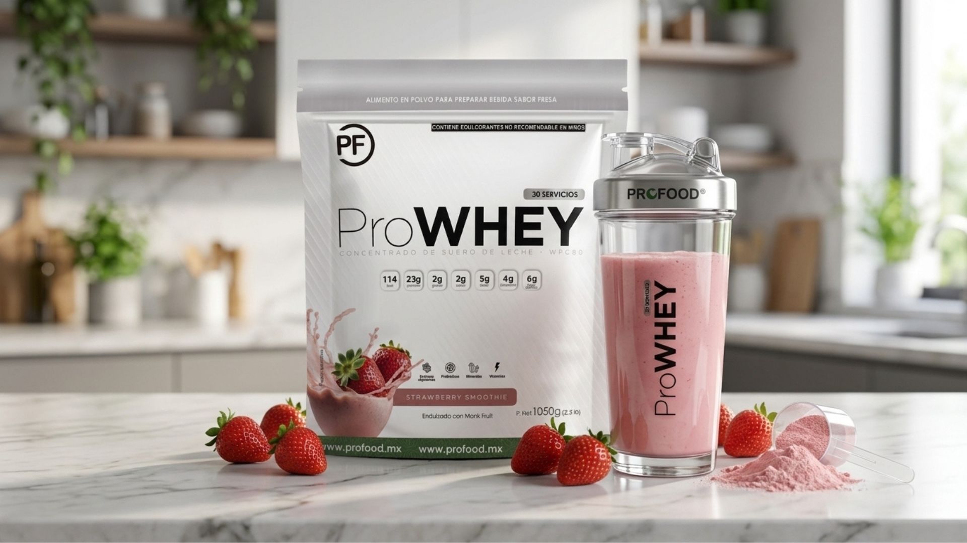 ProWHEY  WPC80 - Strawberry Smoothie