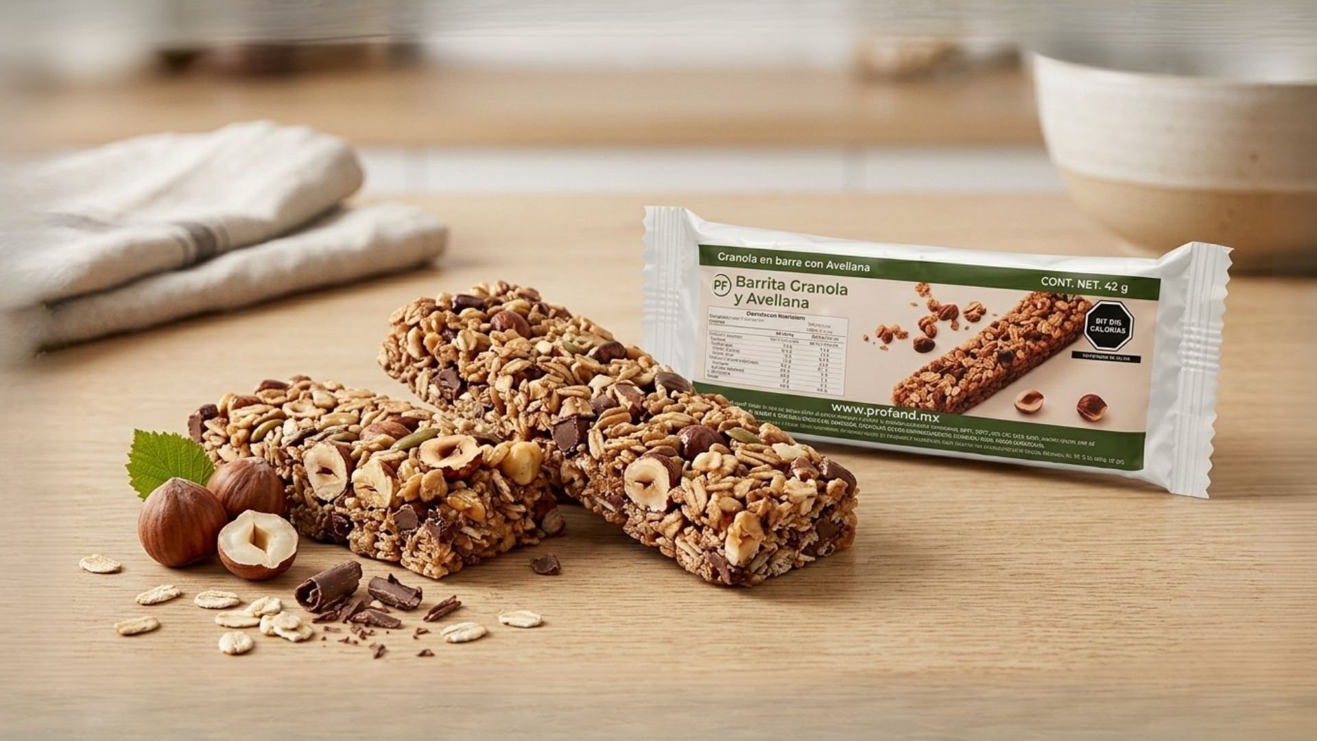 barrita granola y avellana