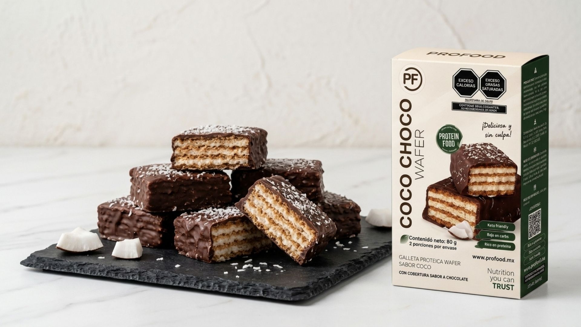 Wafer sabor cocochoco / Caja con 2 Piezas
