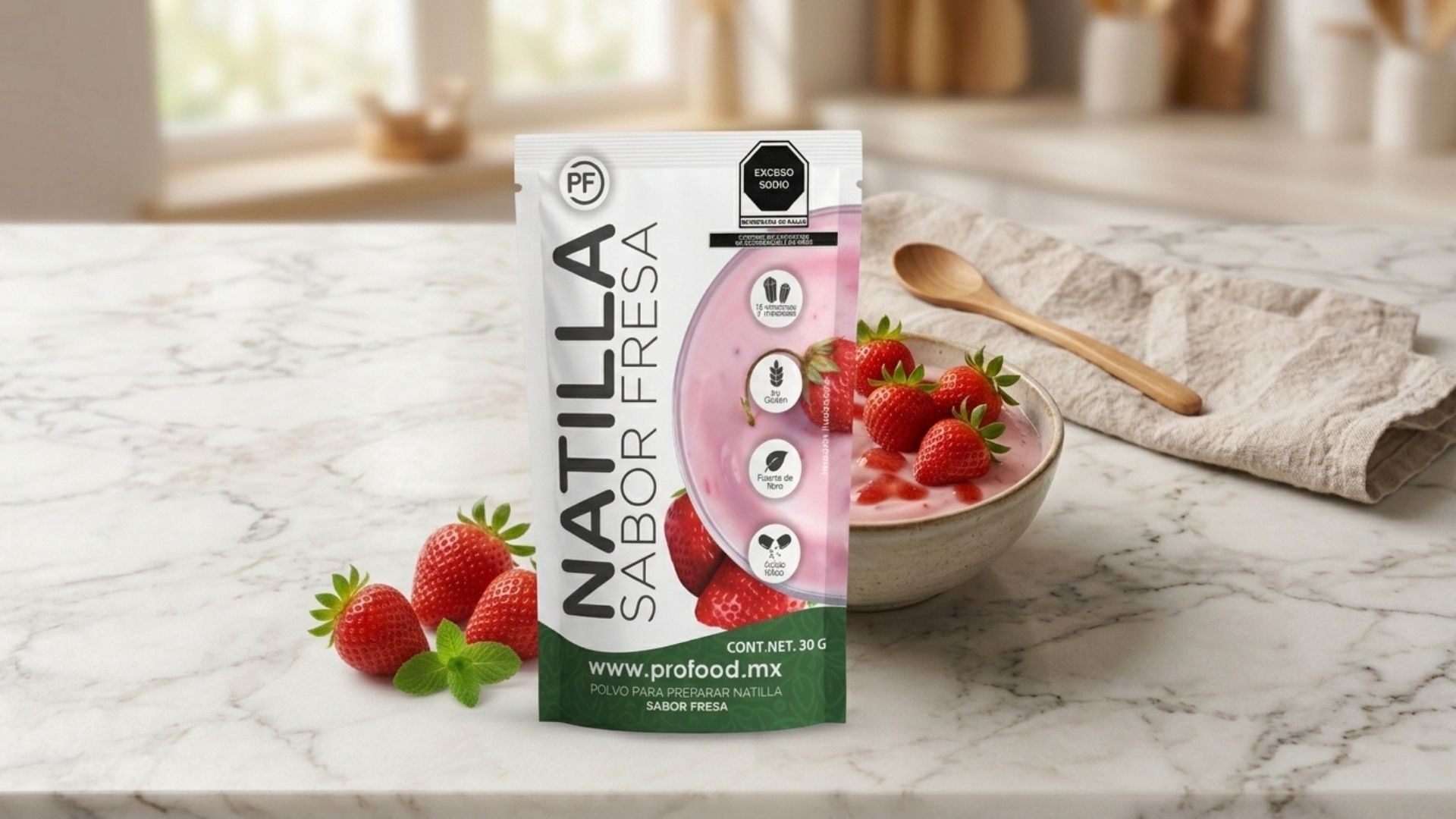natilla sabor fresa