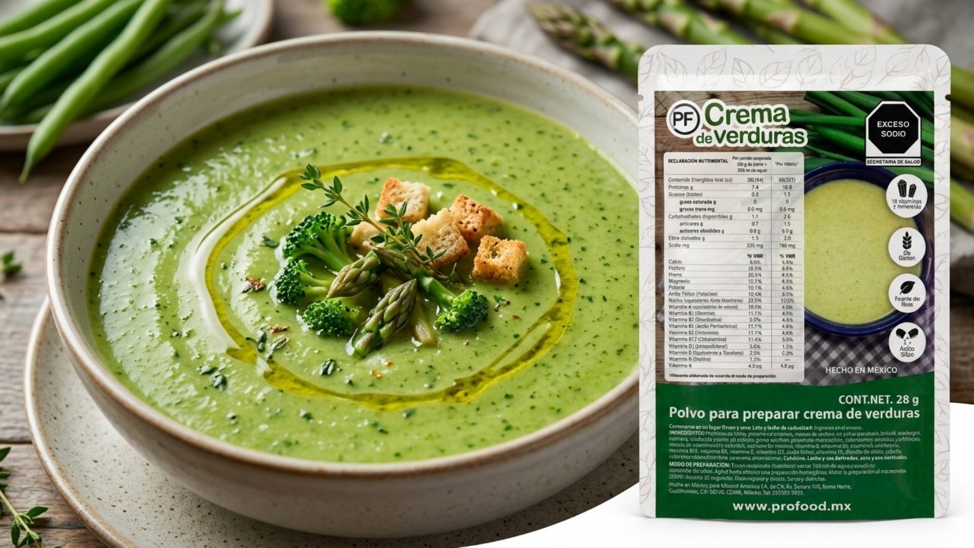 crema de verduras