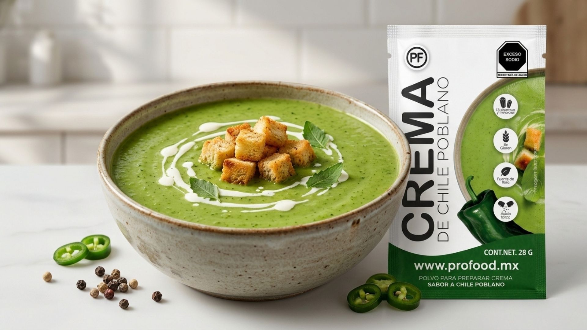 crema de chile poblano