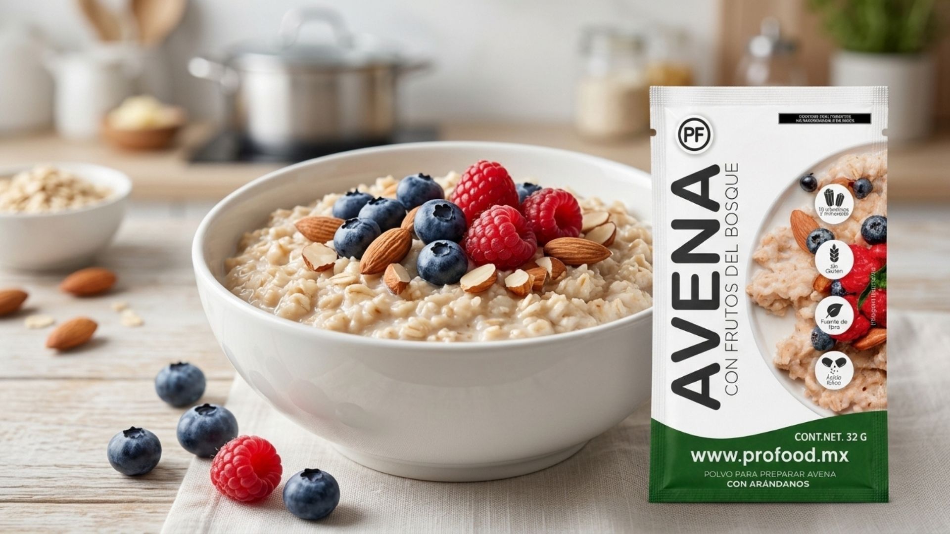 avena con frutos del bosque