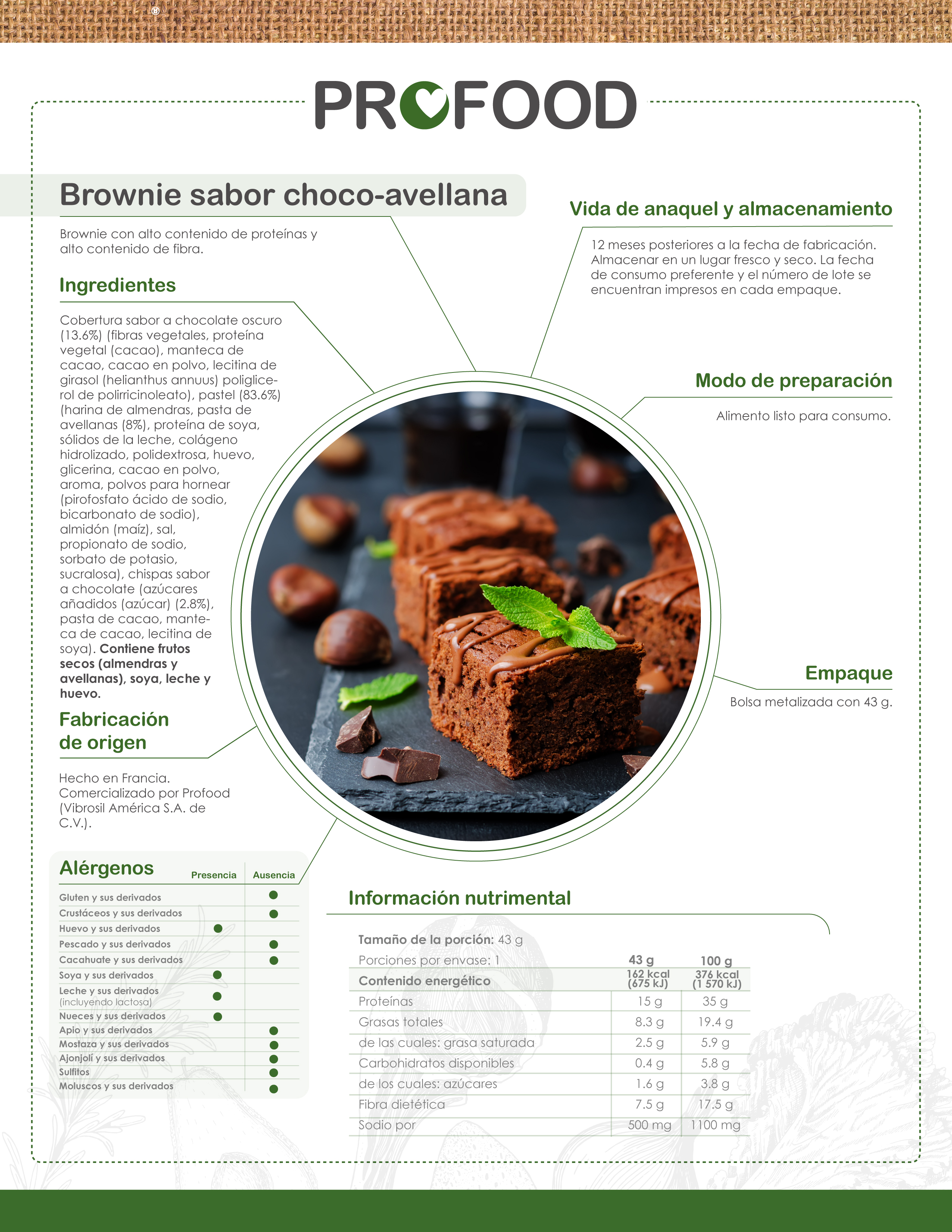 brownie Choco Avellana