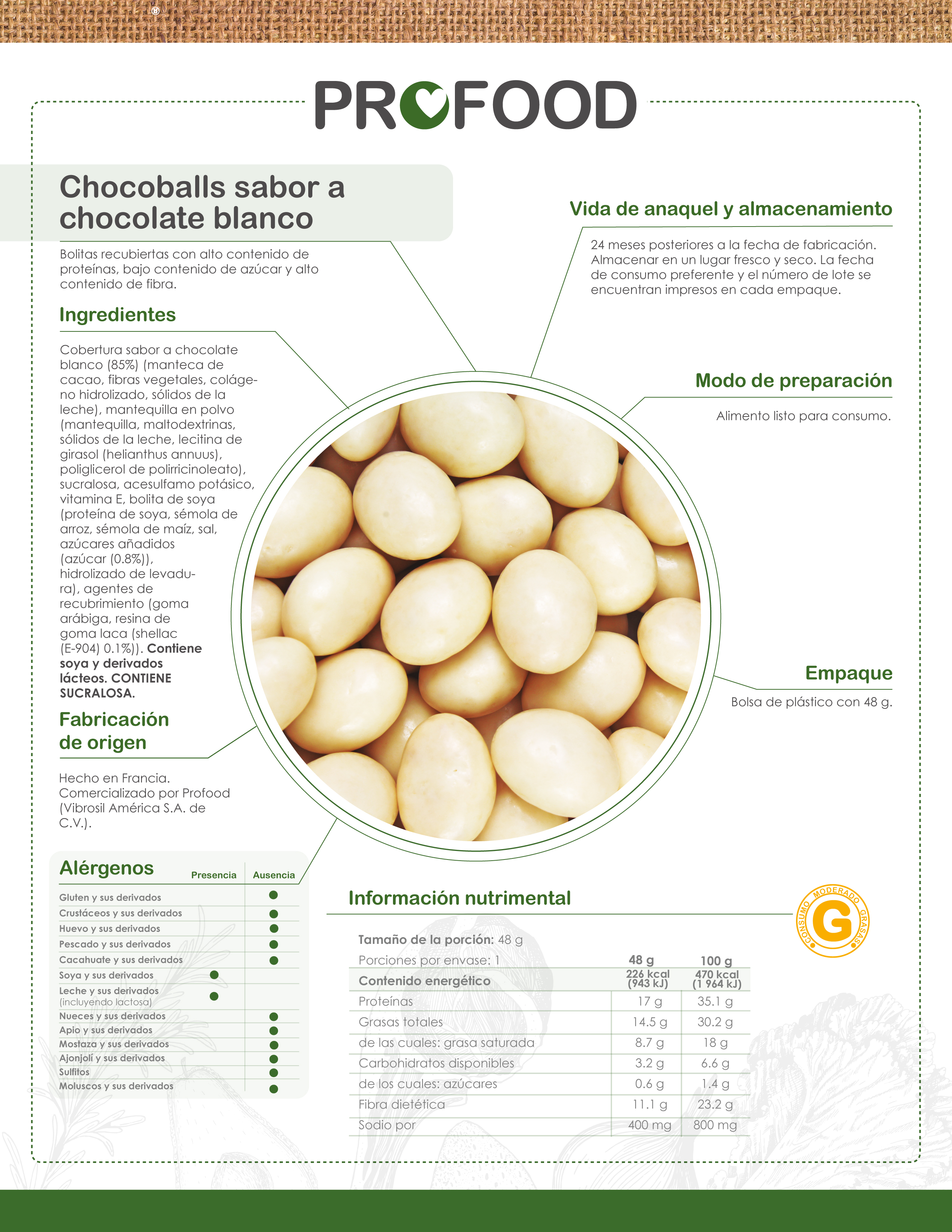 chocoballs chocolate blanco