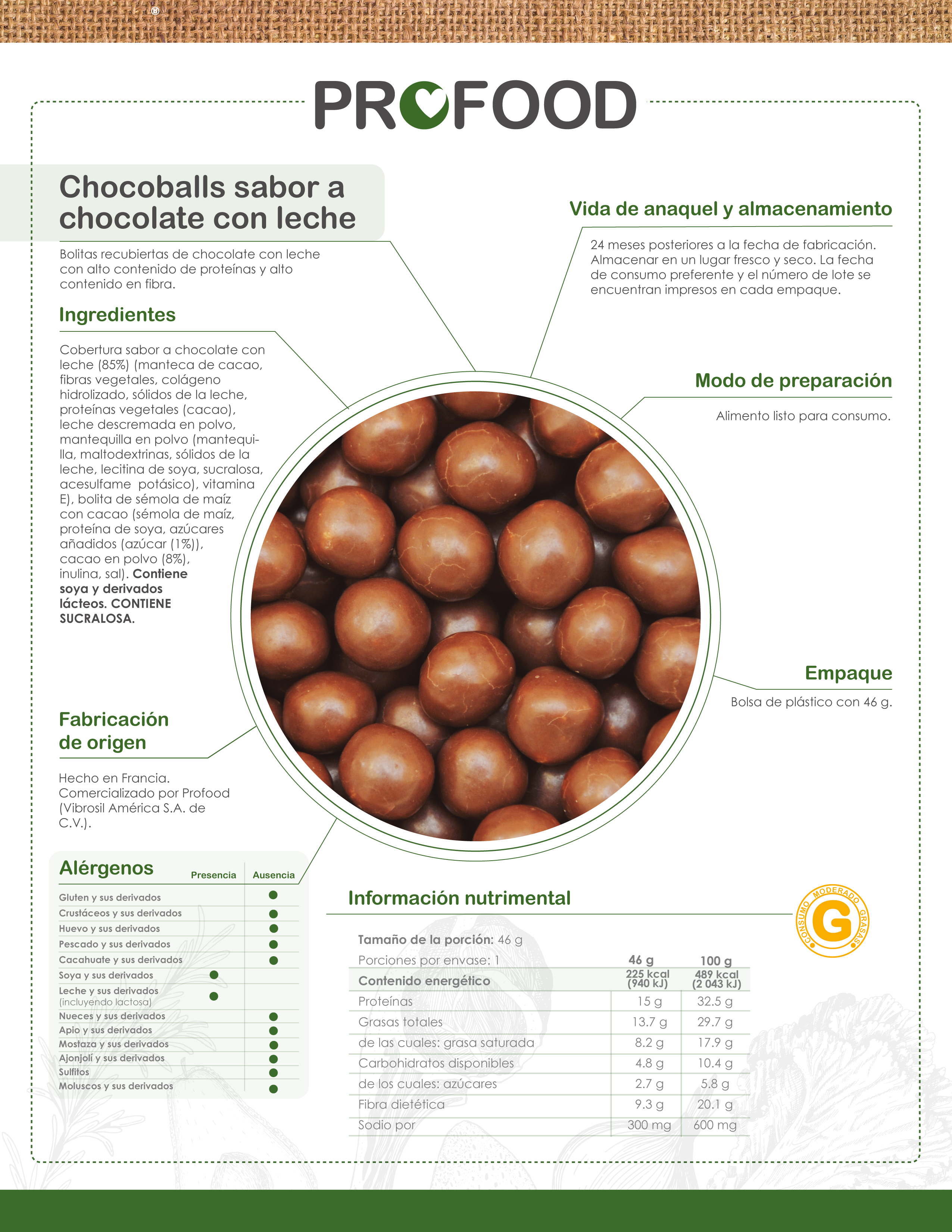 chocoballs chocolate con leche
