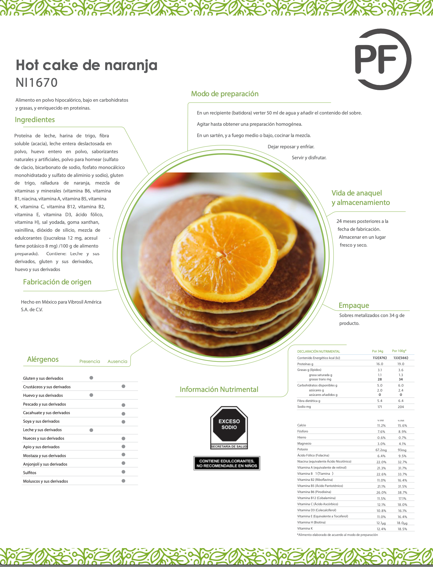 pancake naranja