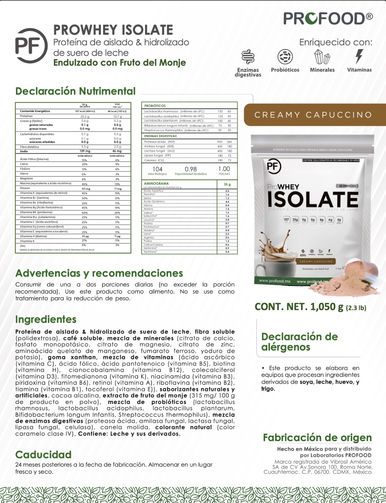 ProWHEY ISOLATE - Creamy Capuccino